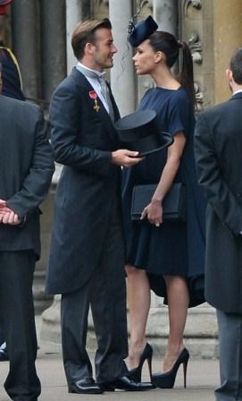 victoria beckham at the royal wedding. David Beckham and Victoria