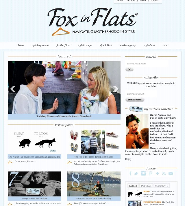 Fox in Flats site design 2013