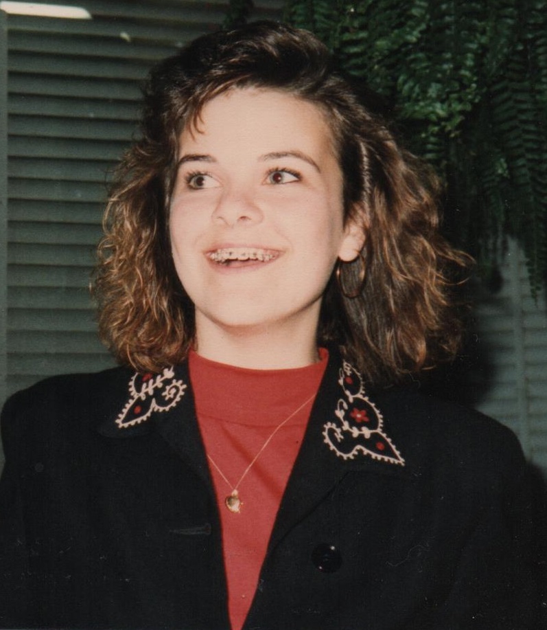 Andrea with braces at 16